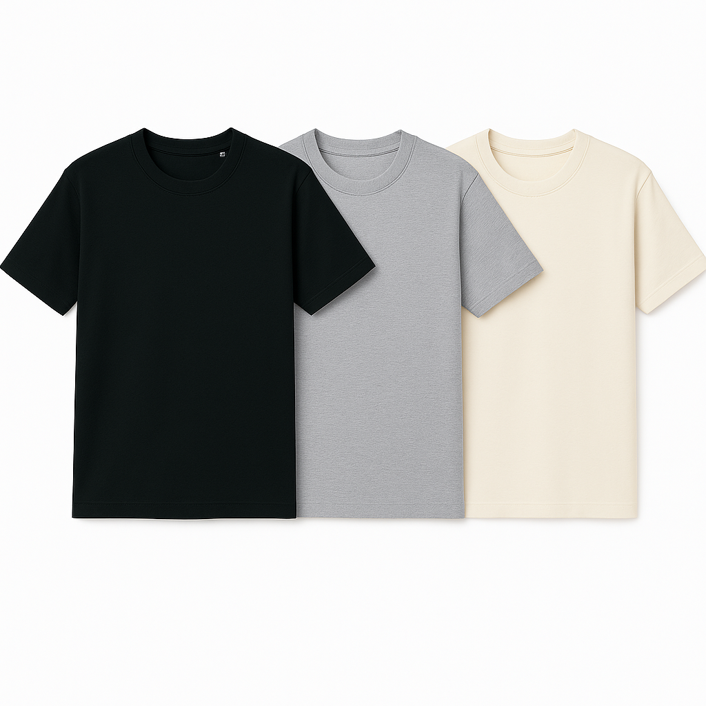 Essentials Tee Bundle - Pack of 3 - Medium